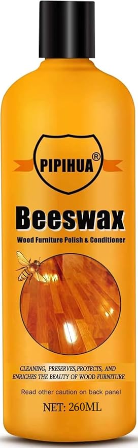 PIPIHUA Beeswax Furniture Polish & Conditioner - Wood Seasoning Beeswax, Furniture Wax for Wood Polish, Cleaner and Restorer, 8.79 Fl Oz