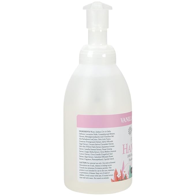 Ginger Lily Farms Botanicals All-Purpose Foaming Hand Soap Refill, 100% Vegan & Cruelty-Free, Vanilla Sugar Bliss Scent, 20 Fl Oz (Pack of 8)