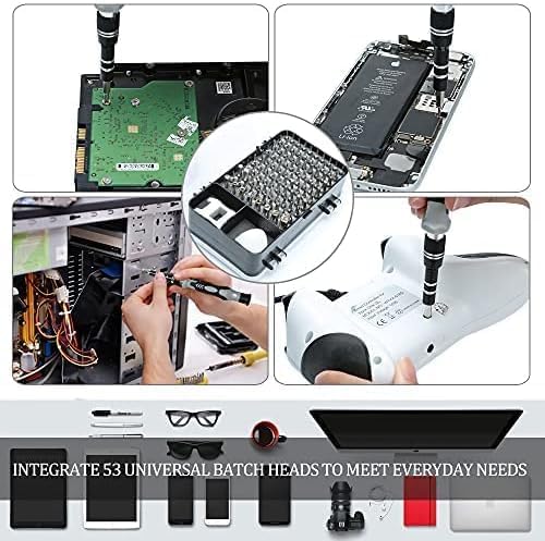 115-in-1 Precision Screwdriver Set - [Super Durable] Professional Magnetic Repair Tool Kit, Mini Screwdrivers for Phone, Computer, Laptop, MacBook, Watch, Eyeglasses, and Electronics (115)