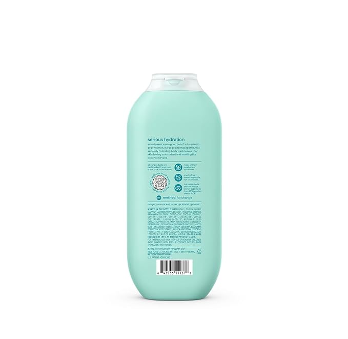 Method Body Wash, Coco Twist, Coconut Milk + Avocado + Macadamia notes, 18oz