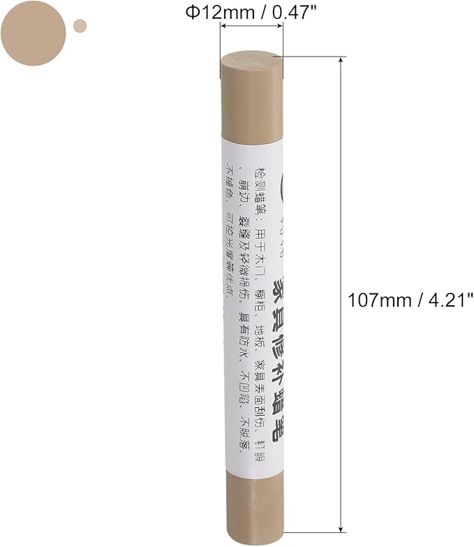 uxcell Furniture Repair Crayons, 3Pcs - Wood Wax Filler Stick, Furniture Markers Touch Up - for Scratches Holes Tables Desks Wooden Floors Cover Ups, Sky Grey