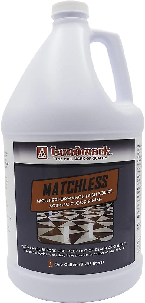 Lundmark, Inc Lundmark Matchless High Performance Floor Finish, 1-Gallon, 3306G01-4 (COM-3306G01-4)