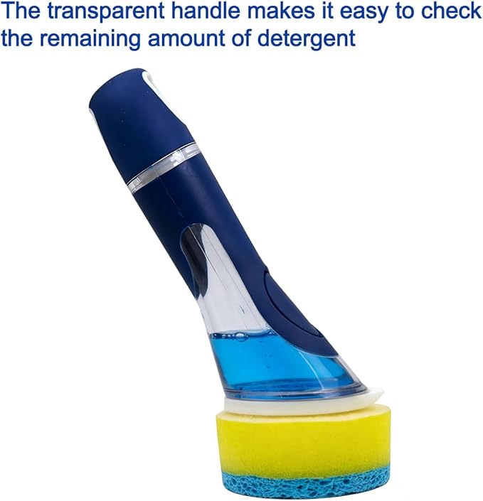 CELOX Dish Sponge with Handle, Dish Sponge with Soap Dispenser