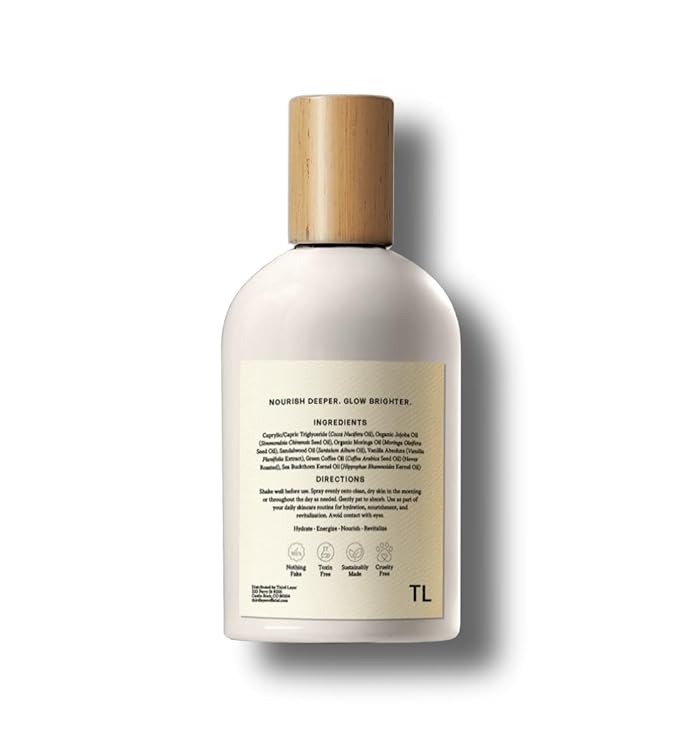 Day Spray – Fast-Absorbing Skin & Body Oil with Jojoba, Moringa & Green Coffee – Free from Alcohol, Parabens & Synthetic Fragrance (3.3 fl oz)