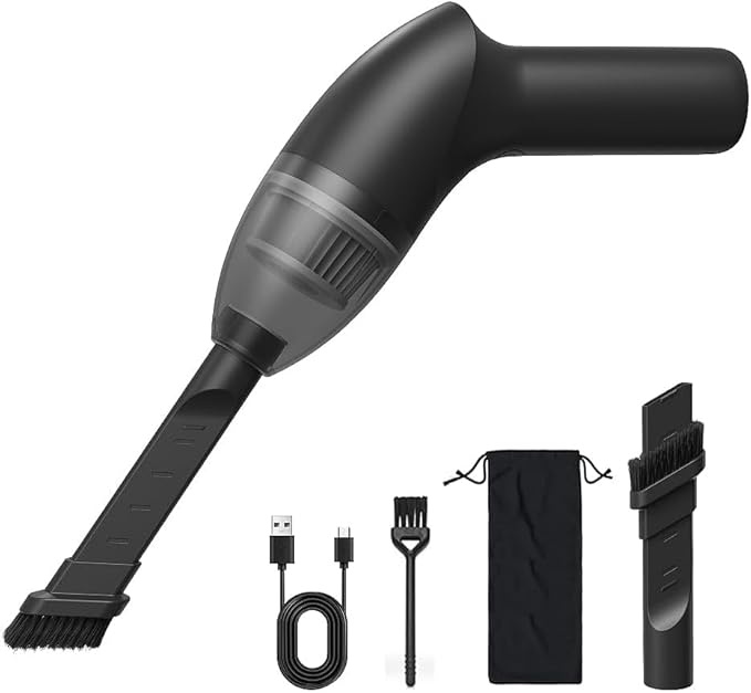 4.3Kpa Keyboard Vacuum Cleaner Portable Computer Vacuum Handheld Vacuum Cleaner Cordless Dust Cleaner for Car Sewing Machine Pet Hairs Crumbs Laptop Desktop Piano