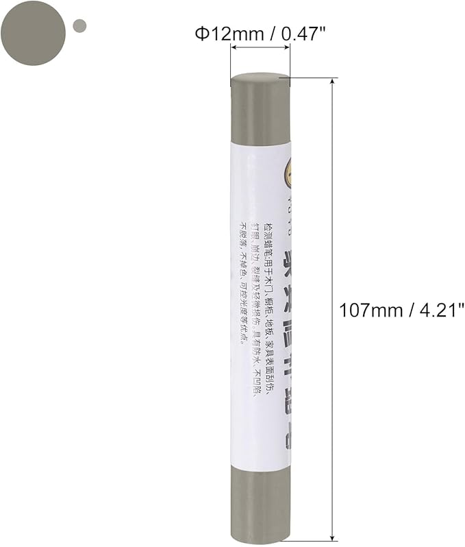 uxcell Furniture Repair Crayons, 3Pcs - Wood Wax Filler Stick, Furniture Markers Touch Up - for Scratches Holes Tables Desks Wooden Floors Cover Ups, Autumn Dew White