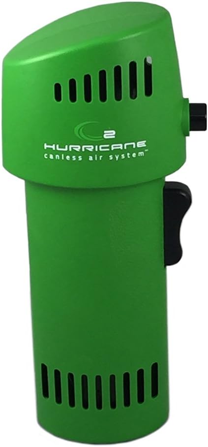 Canless Air System O2 Hurricane Industrial, Heavy Duty Rechargeable Air Duster, 220+ MPH Cordless Cleaner, Sustainable Pro Alternative, Green, Made in USA