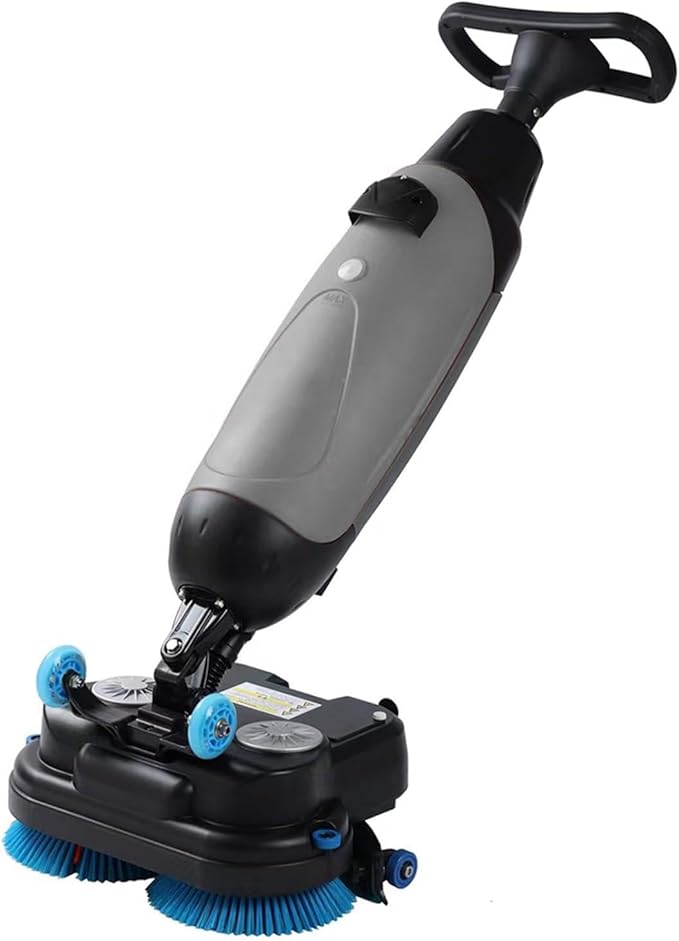 Commercial Electric Floor Scrubber Tile Polisher, Carpet Extractor Power Scrub Brush, Imop. 360°Rotating, Self-Propelled, Convenient Cordless. Fits Vinyl, Rubbermaid, Concrete, Luxury Vinyl Floor.