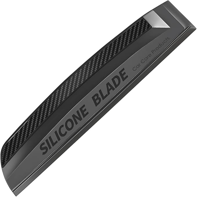 Car Window Squeegee, Soft Silicone Blade for Cleaning Water, Professional One-Piece Auto Glass Water Wiper, 11.8 Inches Water Scraper Cleaner for Shower Doors Mirror, Home Drying Use