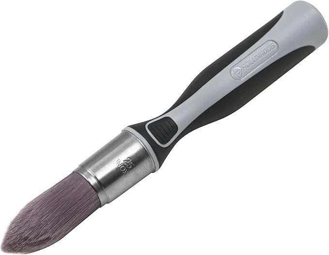 ROLLINGDOG Trim Paint Brush - 25mm Edge Paint Brush Pointed Round Detail Brush Edge Painting Tool for Wall Corners,Doors,Cabinets and Detailed Molding
