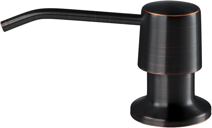 Soap Dispenser - 4” Spout and 16oz Capacity Bottle - Built in Sink Soap Dispenser for Kitchen Sink - Oil Rubbed Bronze Countertop Soap Dispenser Pump with 47" Extension
