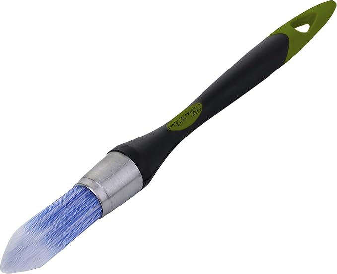 Bates- Trim Paint Brush, 0.75" Inch, Black & Green Handle, Trim Brushes for Painting
