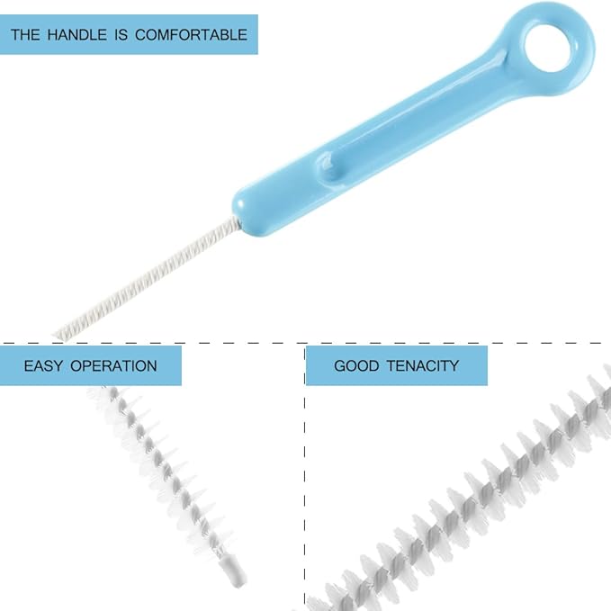 SENHAI 2 Sewer Drain Cleaning Brush, 28 inch (71cm), with 1 Drain Relief Augers, Bendable Sink Overflow Drain Brush for Bathroom Kitchen
