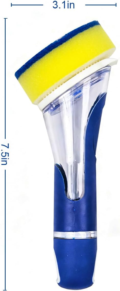 CELOX Dishwand, Dish Scrubber with Soap Dispenser for Kitchen Sink