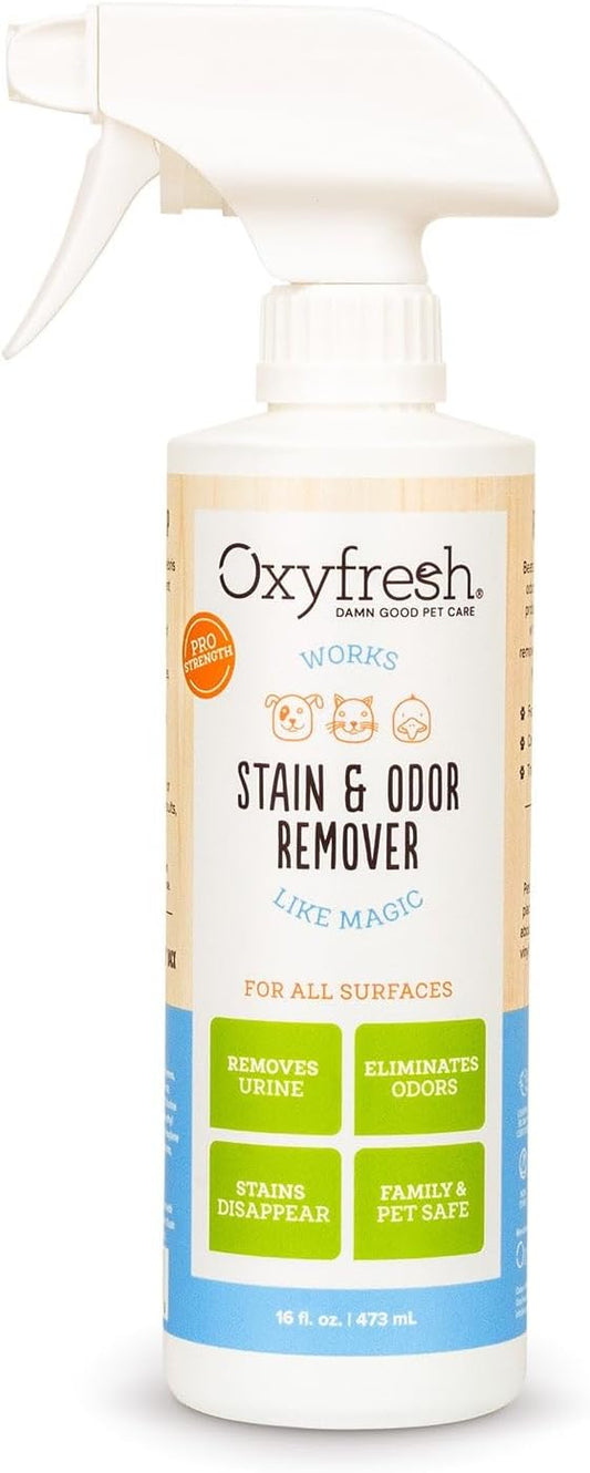 Oxyfresh Strong Carpet Stain Remover & Cleaner Spray – Advanced Pet Urine Odor Eliminator for Entire Home - Fast Acting Dog & Cat Urine Neutralizer