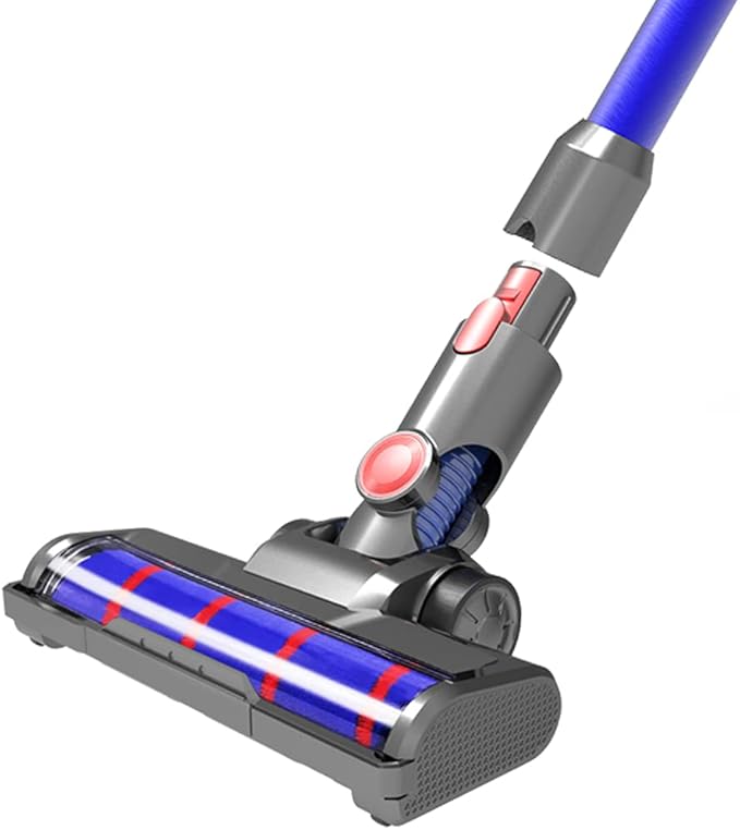 Vacuum Soft Roller Brush Head Replacement for Dyson V7 V8 V10 V11 V15 Hardwood Floor Attachment with 4 LED Lights [v10 Slim, v12, sv18, Ball Series Not Compatible]