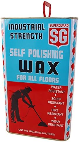 Safeguard 1 Gallon 128 OZ Fluid Ounce Industrial Strength Self Polishing Floor Wax For All Floors
