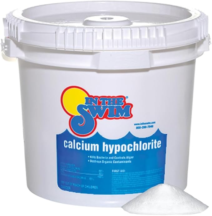 In The Swim Pool Shock – 68% Cal-Hypo Granular Sanitizer for Crystal Clear Water – Defends Against Bacteria, Algae, and Microorganisms - 25 Pounds