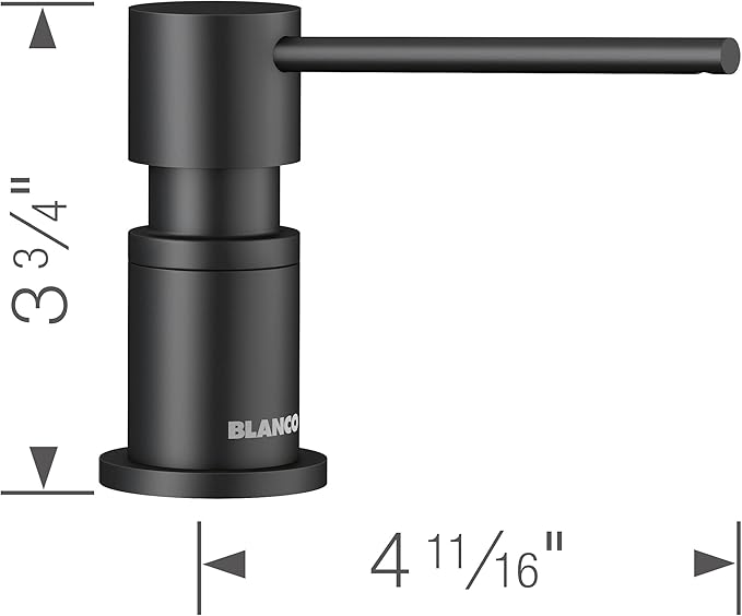 Blanco Lato Deck Mounted Soap Dispenser with 10 oz Capacity