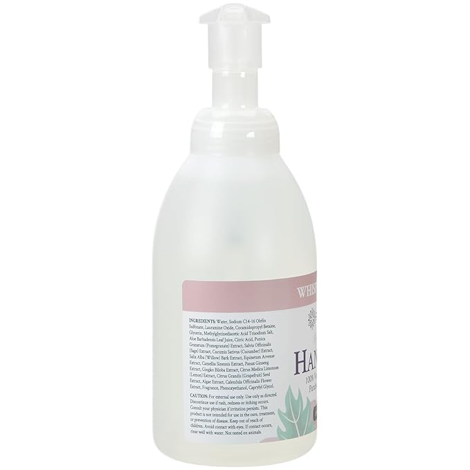 Ginger Lily Farms Botanicals All-Purpose Foaming Hand Soap Refill, 100% Vegan & Cruelty-Free, Whispering Rose Scent, 20 Fl Oz (Pack of 8)