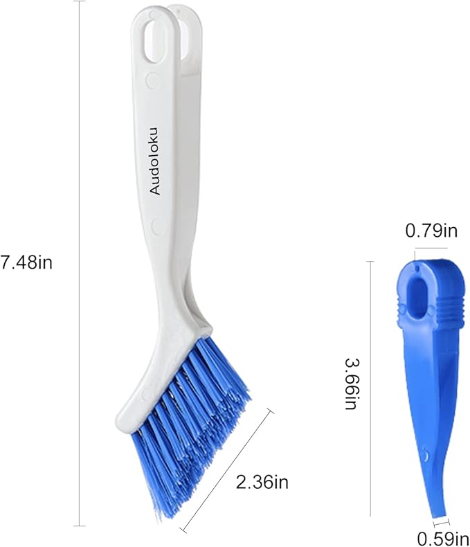 Audoloku 3PCS Crevice Brush Gap Deep Cleaning Brush Small Detail Kitchen Scrub Brush Window Groove Sliding Door Track Home Cleaning Brush