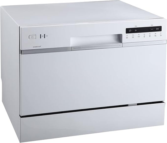 EdgeStar DWP62WH 6 Place Setting Portable Countertop Dishwasher - White