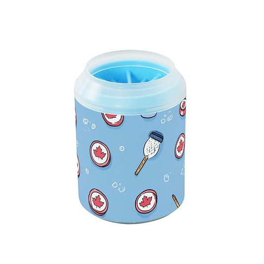 Dog Paw Cleaner Cups for Dogs Pet Foot Washer Paw Scrubber for Small Medium Large Dogs Cats Cleaning Cup Blue Canada Hockey Gear