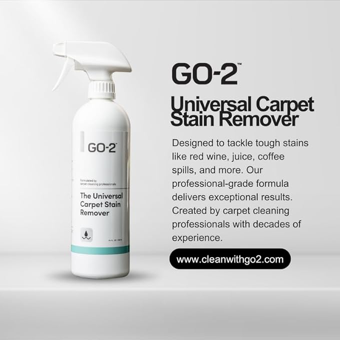 GO-2 Universal Carpet Stain Remover, Liquid, Citrus Scent, 24 OZ, Scented, for Carpet
