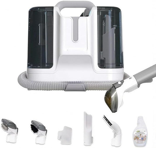 Carpet Cleaner Machine, Upholstery Portable StainRemover, Ordor & Stain & Spot Removr, Perfect for Pet Hair, Carpet, Area Rugs, Car and Coches, Strong Suction, White