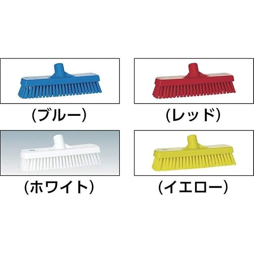 Vikan 70604 Brush,Wall/Floor Scrub,Stiff,12",PP/PBT,Red