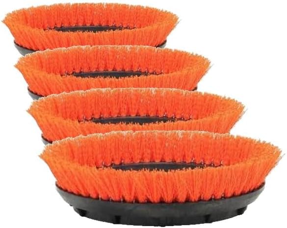 Oreck Commercial Orange Tile & Resilient Floor Scrub Brush for Orbiter Floor Machine ORB550MC, 237047, Orange (Bottom Color May Vary) (Pack of 4)
