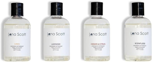 Cashmere, Wool & Delicates Shampoo Detergent 42 Loads. Made in U.S.A (Multi Scent Pack 4x4oz)