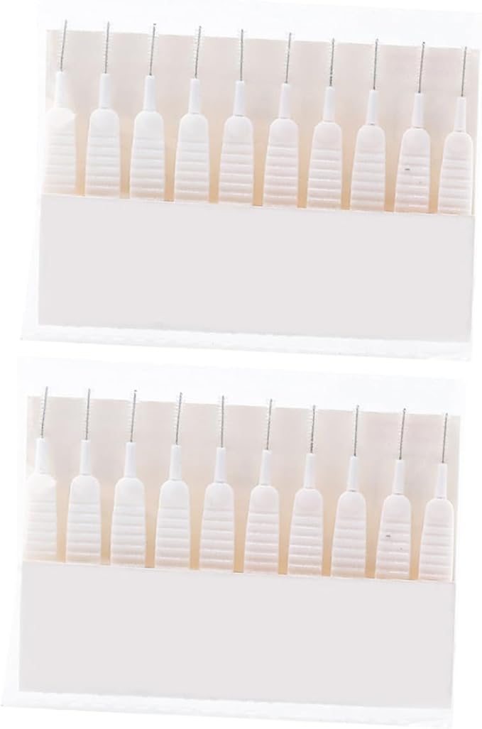 Flexible Drain Cleaning Brush Set 20 Pieces Spiral Bristle Sewer Clog Remover Tool for Kitchen Sink Bathroom Sprayer Cleaning, Sturdy Plastic Handle, Suitable for Household Drain