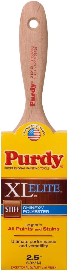 Purdy 144380525 XL Elite Series Sprig Flat trim Paint Brush, 2-1/2 inch