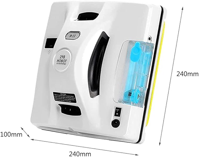 HOBOT-298 Window Cleaning Automatic Robot with Ultrasonic Water Spray, Intelligent Cleaning, AI Smart Route Plan, Replaceable Water Tank, and Control via Smartphone or Remote
