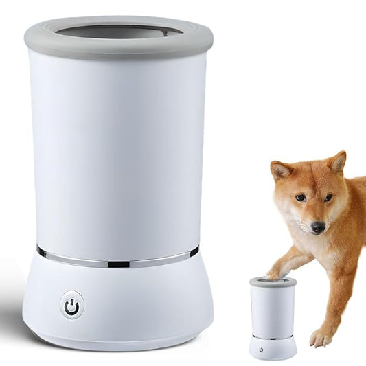 Automatic Dog Paw Cleaner 2025 New Dog Paw Cleaner Cup, Dog Paw Cleaner with USB Rechargeable, Paw Cleaner for Small Medium Large Breed Dogs Cats/Dogs (White)