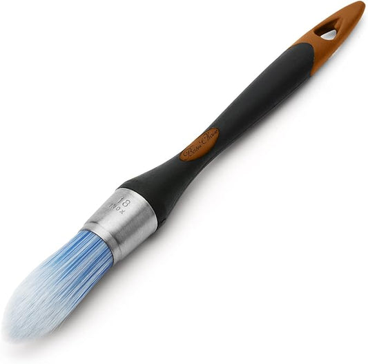 Bates- Trim Paint Brush, 0.75 Inch, Ergonomic Non-Slip Handle, Synthetic Bristles, Trim Brushes for Painting, Black & Brown