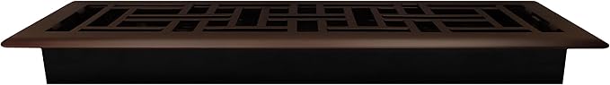 Decor Grates AJH414-RB Oriental Floor Register, 4x14 Inches, Rubbed Bronze Finish