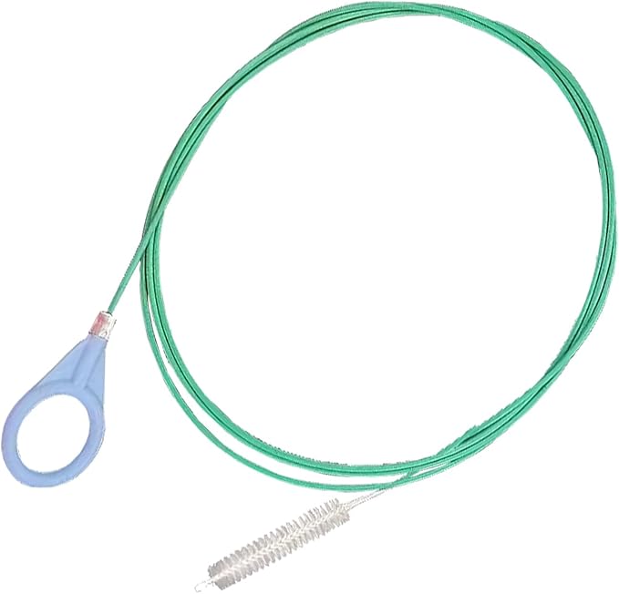 1Pc 80" Extra-Long Flexible Tube Cleaning Brush | Slim Bendable Drain Dredging Tool for Feeding Tubes, Air Hoses, Racking Lines & Narrow Pipes