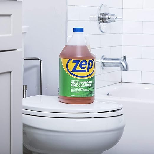 Zep Concentrated Multi-Purpose Pine Cleaner - 128 oz (Pack of 2) ZUMPP128 - Multi-Purpose Cleaner for Professional, Commercial and Household Use, From the Bathroom to Kitchens and Dining Rooms