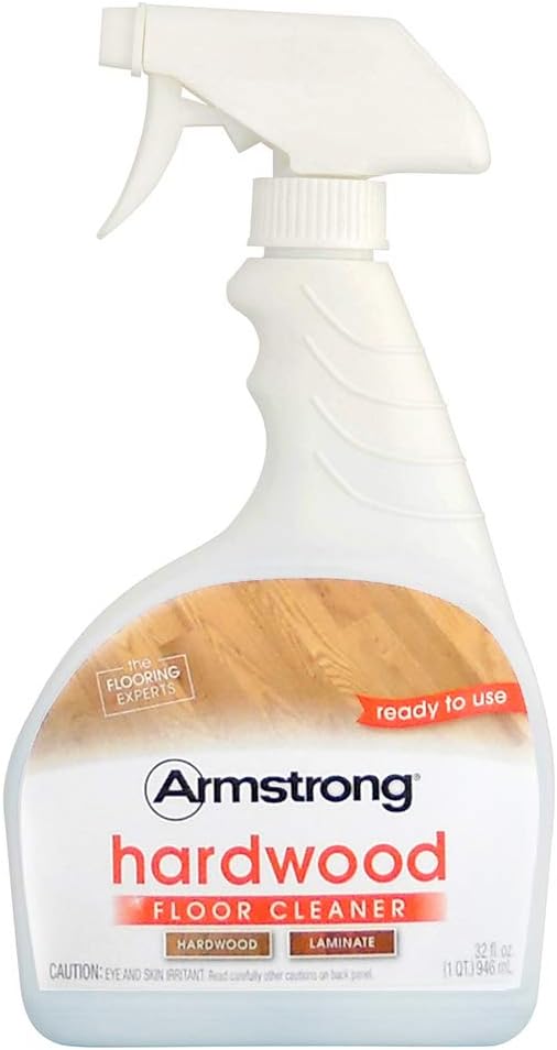 Armstrong Hardwood and Laminate Cleaning System With Spray Cleaner, Mop and Cloth Mop Cover Kit