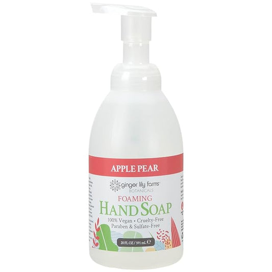Ginger Lily Farms Botanicals All-Purpose Foaming Hand Soap Refill, 100% Vegan & Cruelty-Free, Apple Pear Scent, 20 Fl Oz (Pack of 1)