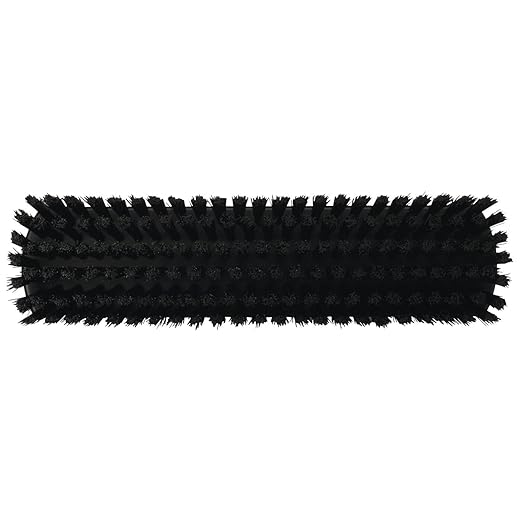 Vikan 70609 Brush,Wall/Floor Scrub,Stiff,12",PP/PBT,Black