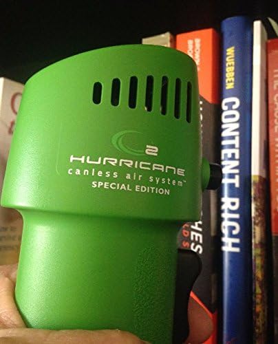 Canless Air System O2 Hurricane Industrial, Heavy Duty Rechargeable Air Duster, 220+ MPH Cordless Cleaner, Sustainable Pro Alternative, Green, Made in USA