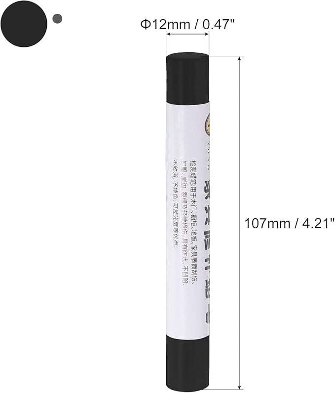 uxcell Furniture Repair Crayons, 3Pcs - Wood Wax Filler Stick, Furniture Markers Touch Up - for Scratches Holes Tables Desks Wooden Floors Cover Ups, Grey Black