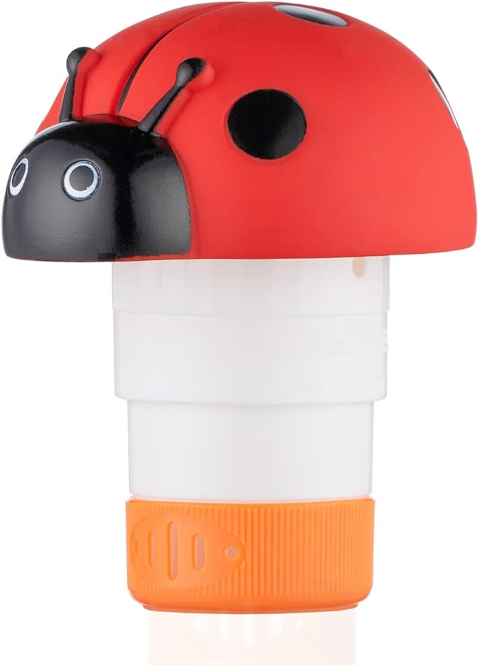 XY-WQ Ladybug Chlorine Floater for 1" Tab ONLY, Mini Floating Pool Chlorine Dispenser