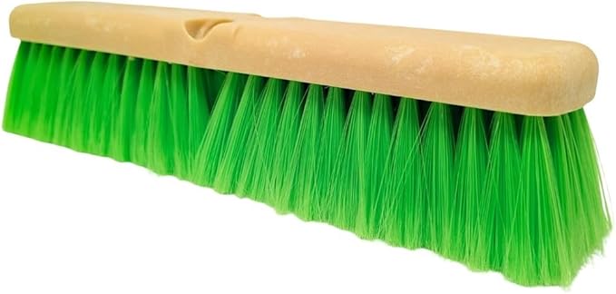 Teravan Green Flow Through Brush Head, 14-Inch Extra Soft Bristle Brush for Gentle Car Wash, RV, Boat, Window & Floor Cleaning, Compatible with Pole Handle