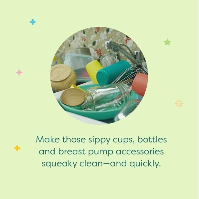 LuxProdX Baby ganic Foaming Dish & Bottle Soap 16 oz + 32 oz Refill – Plant-Based, Fragrance-Free, Baby-Safe Cleaning Kit