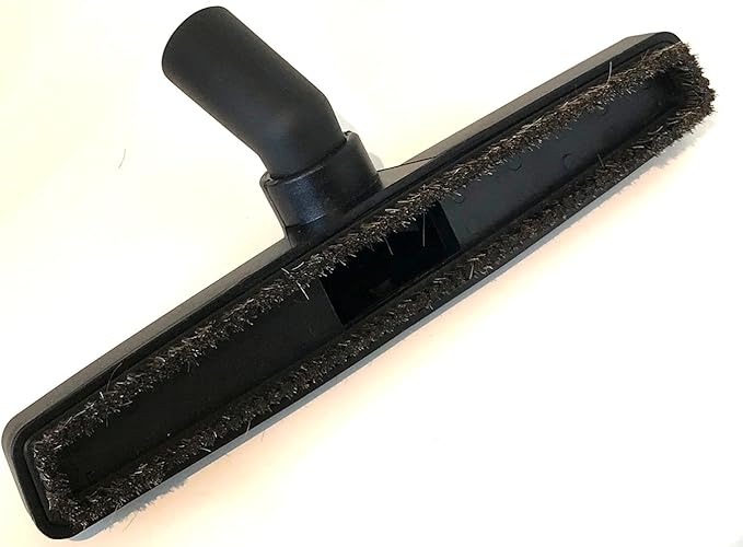 MP Maresh Products Genuine Deluxe Brush Attachment - Horse Hair Brush, Wet Dry Vacuum Cleaner, Central Vacuum System Parts & Accessories, Dust Floor, 32mm Standard Size - Black (12 Inch)
