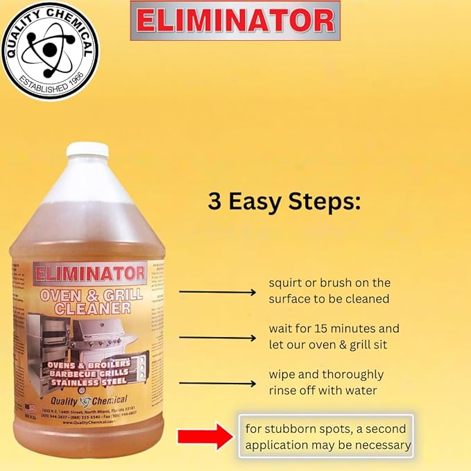 Quality Chemical Oven Cleaner & Grill Cleaner - Heavy-Duty/Fast Acting & Easy to Use/Degreaser/Heavy Duty Oven Cleaner/Best Oven Cleaner/Made in USA - 5 Gallon Pail